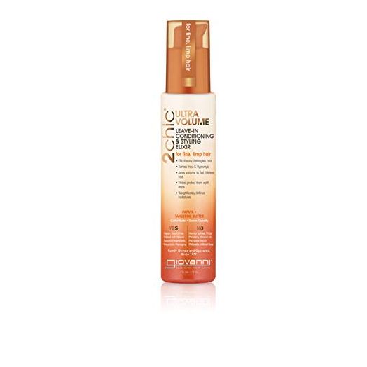 GIOVANNI 2chic Ultra-Volume Leave-In Conditioning & Styling Elixir, 4 oz.