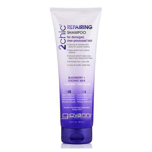GIOVANNI 2chic Ultra-Repairing Shampoo, 8.5 oz., Blackberry & Coconut Milk