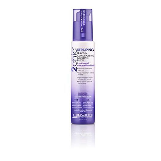 GIOVANNI 2chic Ultra-Repairing Leave-In Conditioning & Styling Elixir, 4 Fl Oz., Nourishing Formula