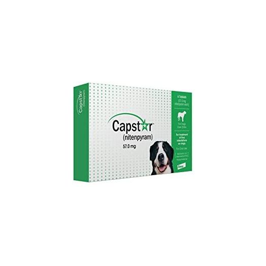 Capstar Green Box Flea Oral Treatment for Large Dogs Over 25lbs. 6 Pill/tablets (CA4925Y07AM)