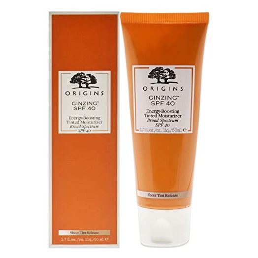 Origins GinZing SPF 40 Energy-Boosting Tinted Moisturizer, 1.7 Fl Oz (Pack of 1)