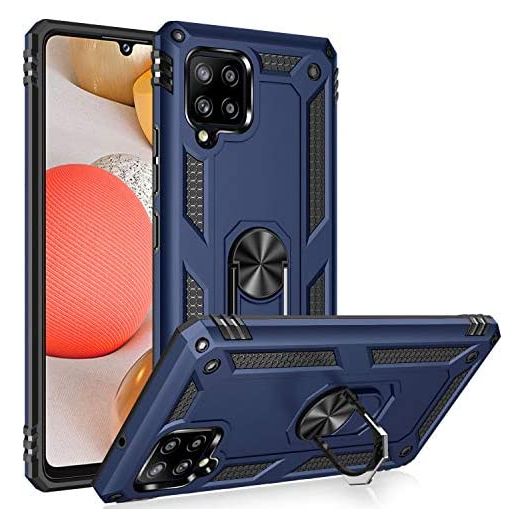 A42 5G Case,ADDIT Samsung Galaxy A42 5G Case [ Military Grade ] 15ft. Drop Tested Protective Case with Magnetic Car Mount Ring Holder Stand Cover for Samsung Galaxy A42 5G - Blue