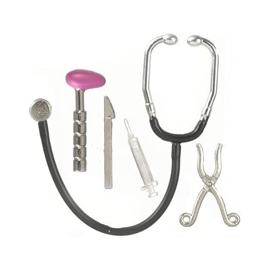 Melody Jane Dollhouse Accessory Doctors Set Stethoscope Injection Scissors Knee Hammer