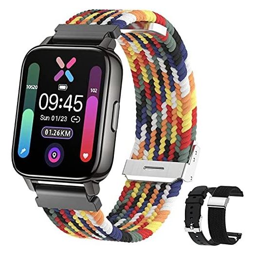 Smart Watch, Eastcoo 1.69' HD Full Touch Screen Fitness Smart Watch Tracker for Android /IOS Phones ,Men Women Sport Tracker Heart Rate Monitor Message for Samsung iPhone Gift