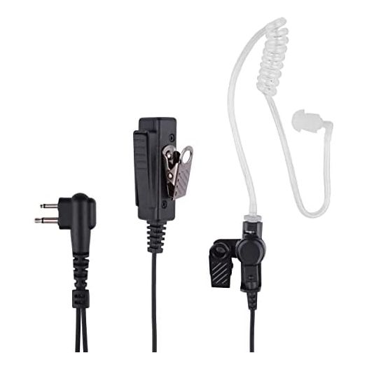 Motorola CP200 CP200D Earpiece, Compatible with Motorola BPR40 CP100D CP185 RDM2070D Two Way Radio Headset Walkie Walkie Surveillance Kit Police Headphones (Motorola 2 pin)
