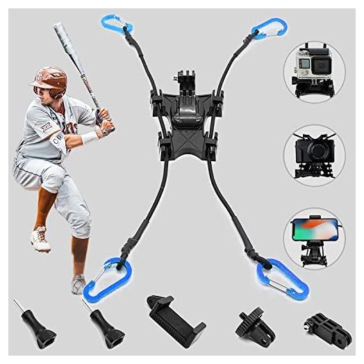 Action Camera Backstop Chain Link Fence Mount for GoPro/Digital Camera/Smart Phones-Ideal Backstop Camera Mount for Recording Baseball,Softball and Tennis Games…