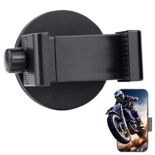Magnetic Motorcycle Phone Holder, Strong Magnetic Attracts Tank, Non-Slip & Anti-Scratch, Compatible with 3.5-7.5" iPhones/Nexus/HTC/LG