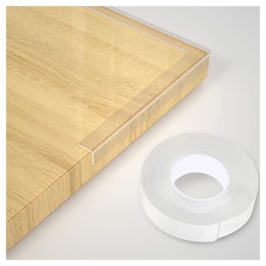 CUMENO Baby Clear Edge Protector, 1.2" x 9.84FT,Child Safe Corner Protector, Anti-Sharp Edge Protector, for Furniture, Drawers, Tables, Cabinets