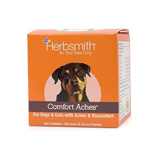 Herbsmith Comfort Aches – Herbal Pain Relief for Dogs + Cats – For Pet Aches + Pains – Anti-Inflammatory Supplement – 150g Powder
