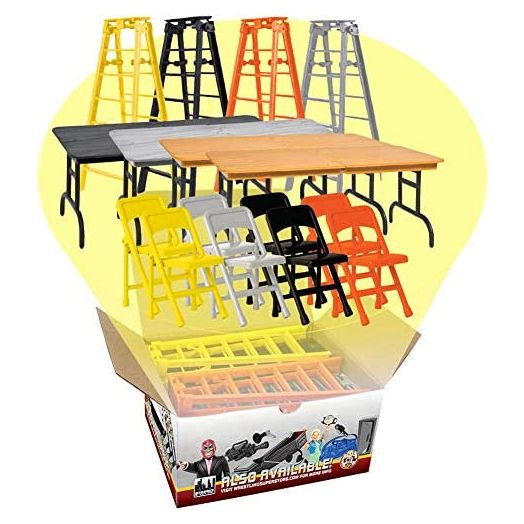 Complete Set of All 4 Ultimate Ladder, Table & Chairs Playsets for Wrestling Action Figures
