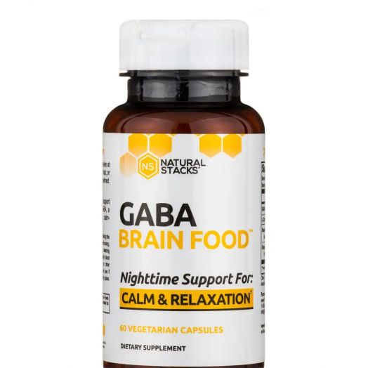 Natural Stacks GABA Brain Food - 60 Vegetarian Capsules