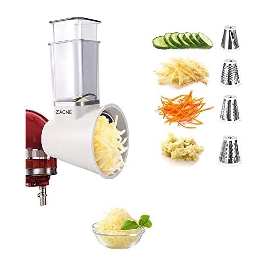 Slicer/Shredder Attachments for KitchenAid Stand Mixers, Food Slicers Cheese Grater Attachment