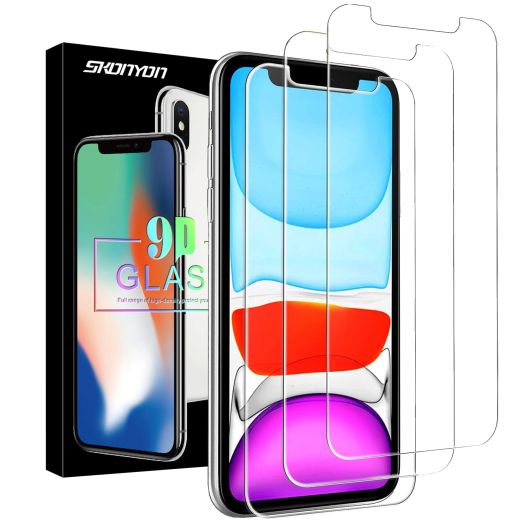 [3-Pack]Compatible with IPhone XR/IPhone 11 6.1 Inch Screen Protector Tempered Glass,[9H Japanese Glass Hardness] HD Clarity, no Bubbles, Easy to Install