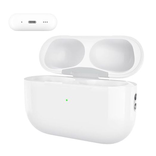 Charging Case Compatible with AirPods Pro 1st &2nd, 660mAh Wireless Charging Case Replacement for Air Pod Pro 1st 2nd Generation with Bluetooth Pairing Sync Button, No Air Pods Buds