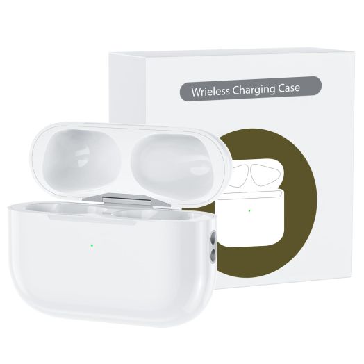 Compatible with AirPods Pro 1st & 2nd Gen Charging Case, Wireless Charging Case Replacement for AirPod Pro 1st 2nd Generation with Bluetooth Pairing Sync Button and Buid in 660 mAh Battery, No Earbuds