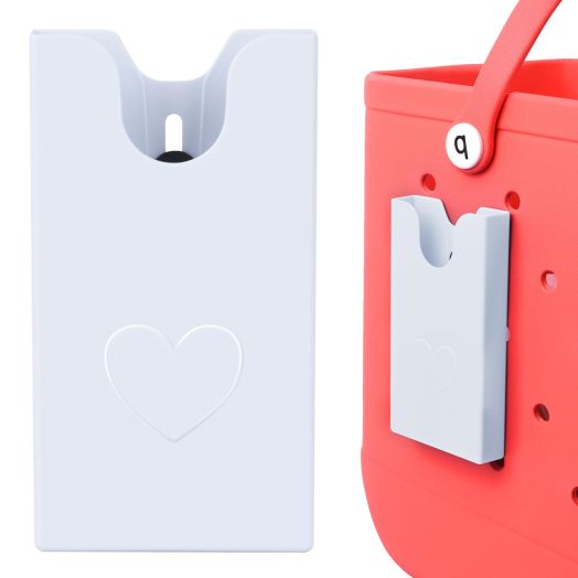 Phone Holder For Bogg Bag, Compatible with Simple Modern Bag & XL/Original Bogg Bag Accessories Insert, Universal ABS Plastic Cell Phone Case Holder Accessories for Bogg Bag Phone Holder White
