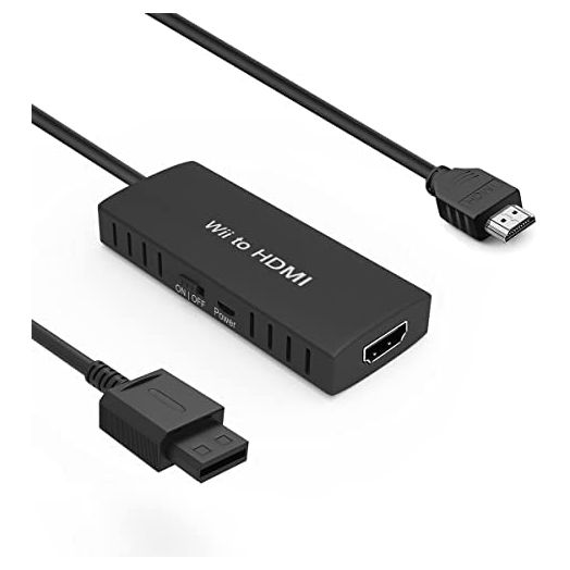 Wii to HDMI Converter Wii to hdmi Adapter HDMI Cable for Nintendo Wii and U Type. Convert The Native 1080P/720P Ypbpr Signals from Wii to Digital HDMI Signals. Provide The Best Signal Processing