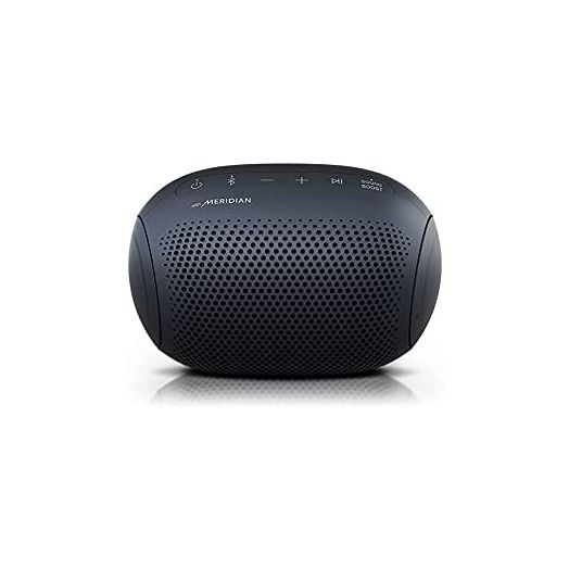 LG XBOOM Go Speaker PL2 Jellybean Portable Wireless Bluetooth, Big Bass, Sound by Meridian, Water-Resistant, Sound Boost EQ, 10 Hour Battery Life - Black
