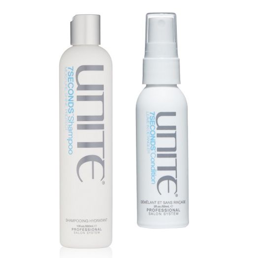 UNITE Hair 7 Seconds Sham poo (10oz) & Leave in Deta ngler (2oz)