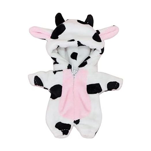 Cute Animal Pajamas Doll Clothes for OB11,Molly, Gsc,1/12 BJD Doll Accessories Toys Dolls Clothing (Cow)