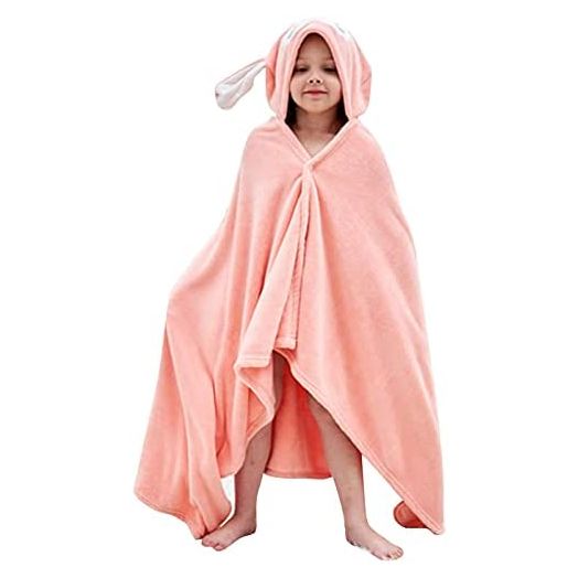 Vauwmsr Kids Hooded Beach Bath Towel Soft Toddlers Children Hooded Blanket Bathrobe Swimming Poncho Shower Towel for Boys Girls, 55" x 28"