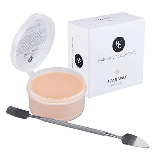 Narrative Cosmetics Scar Wax with Double-Ended Spatula, Moldable Wax