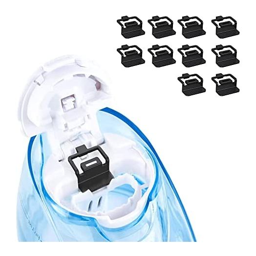 Silicone Salt Pods Refills Accessories for Navage Nasal Care Treatment, Salt Pods Replacement Accessory,Save Salt Clips, Simple Operation(10 Packs)