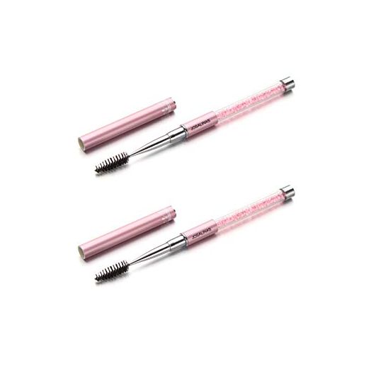 JOSALINAS 2PCS Mascara Brushes Eyebrow Eyelash Brushes Mascara Wands Applicators Eye Brushes Portable Cosmetic
