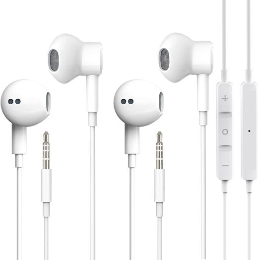 2 Packs-for iPhone Headphones Wired Earbuds in-Ear Wired Earphones Built-in Microphone & Volume Control Sport Headsets Compatible with iPhone 14 PM/14 Pro/14/13/12/11/XS/X