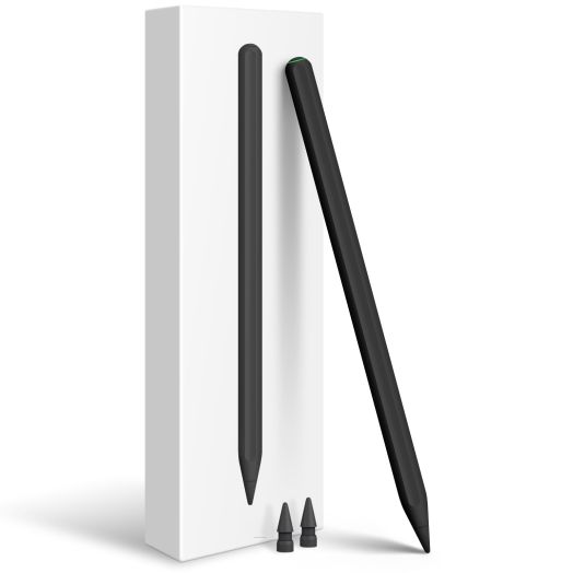Pencil 2nd Generation Magnetic Wireless Charging, 2X Fast Charge ipad Pencil, Apple Pencil Compatible with iPad Pro 11 in 1/2/3/4, iPad Pro 12.9 in 3/4/5/6, iPad Air 4/5, iPad Mini 6