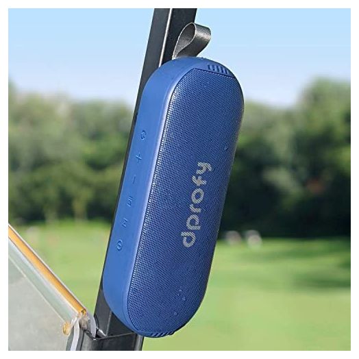 Magnetic Bluetooth Golf Speaker,Portable Pro Wireless Speaker with 20W Stereo Sound,Active Rich Bass,IPX6 Waterproof,Wireless Stereo Pairing,24Hours Play,SD Card Function(With Storage Case+Metal Clip)