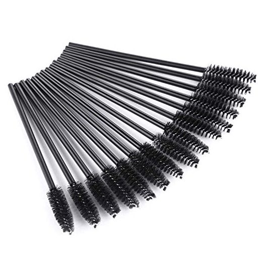 Tbestmax 200 Disposable Mascara Wand Eyebrow Brushes Spoolies Applicator for Eyelash Extension Makeup Kits