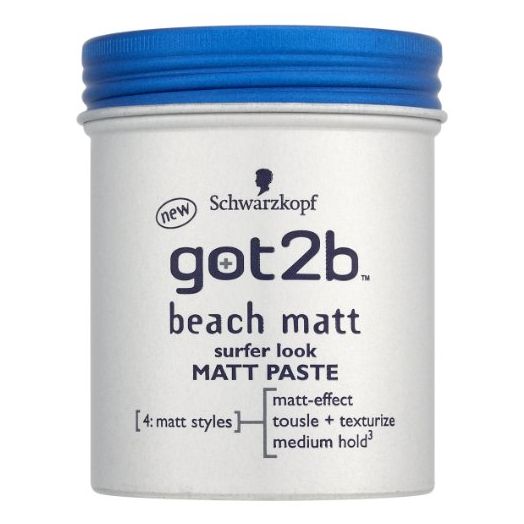 Schwarzkopf got2b Beach Matt Surfer Look Matt Paste 100ml (Pack of 2)