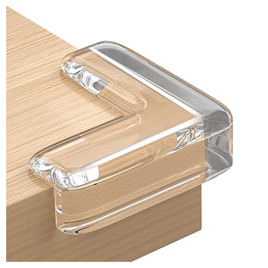 8 Pack Corner Protector for Baby, Corner Protectors for Furniture Clear Baby Proofing Corner Guards & Edge Safety Bumpers, Baby Proof Bumper & Cushion to Cover Sharp Furniture & Table Edges (L Shape)