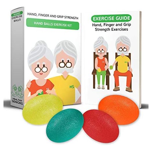 Healthy Seniors Squeeze Balls for Hand Therapy