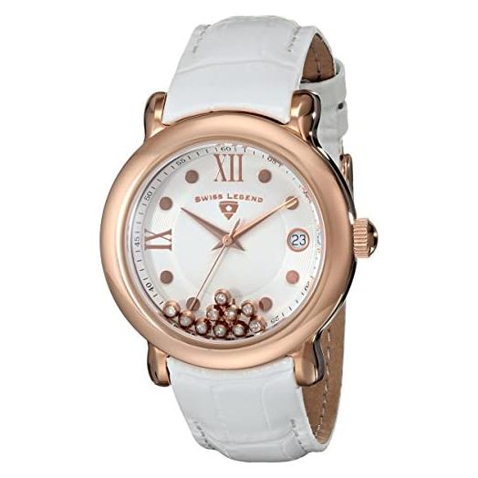 Swiss Legend Women's 22388-RG-02 Diamanti Analog Display Swiss Quartz White Watch