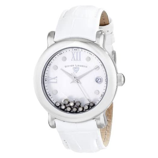 Swiss Legend Women's 22388-02 Diamanti Analog Display Swiss Quartz White Watch