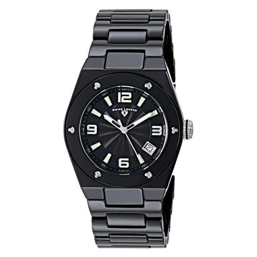 Swiss Legend Women's 10054-BKBTSA Throttle Analog Display Swiss Quartz Black Watch