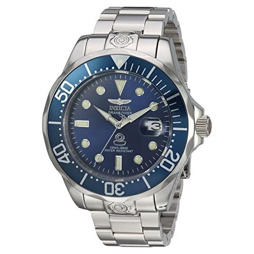 Invicta Men's 'Pro Diver' Automatic Stainless Steel Diving Watch, Silver-Toned (16036)