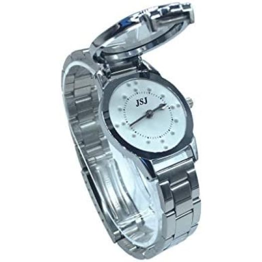 Stainless Steel Tactile Watch for Blind People or The Elderly Battery Operated for Women