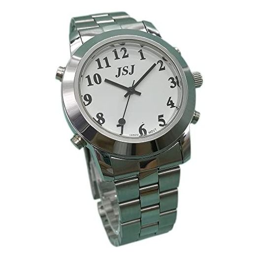Spanish Speaking Quartz Watch with Alarm for Blind People or Visually Impaired People Talking Watch