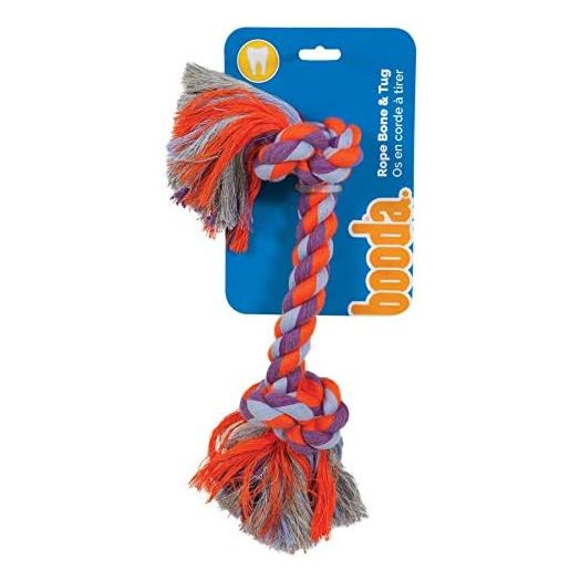 Aspen/Booda Corporation DBX50774 2-Knot Rope Bone Dog Toy, X-Large, Assorted