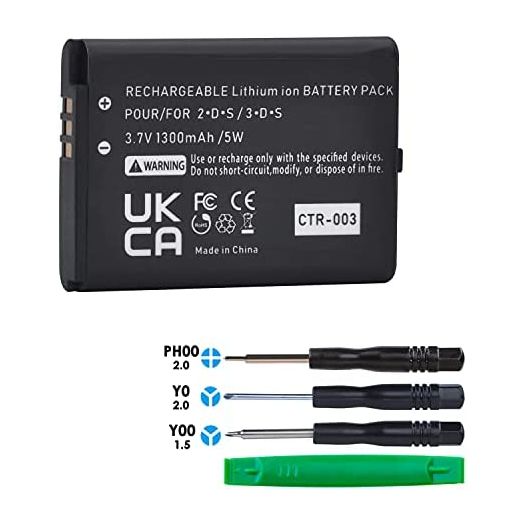 Batmax 1300mAh CTR-003 Battery for Nintendo 3DS 2DS Game Console