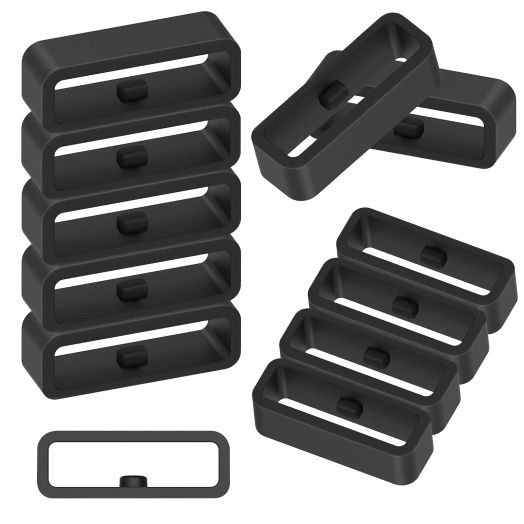 Rubber Replacement Watch Band Strap Loops, 12Pcs Silicone Watch Band Holder, Watch Strap Keeper, Smartwatch Band Retainer Loop, Watch Fastener Rings (4x18mm + 4x20mm + 4x22mm)