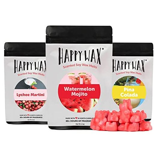 Happy Wax Cocktail Scented Natural Soy Wax Melts, 6 Oz. of Scented Wax Melts, Made in USA
