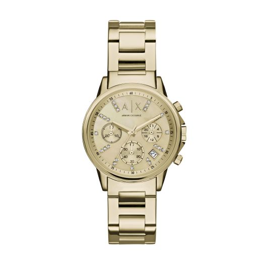 A|X Armani Exchange Women's Watch, Chronograph Watch for Women with Stainless Steel or Leather Band