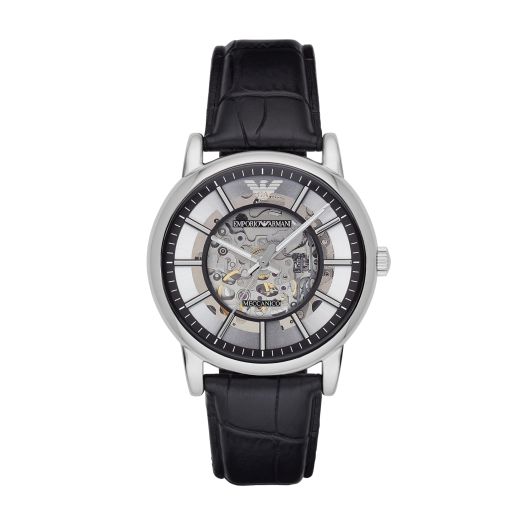 Emporio Armani Automatic Self-Winding Dress Watch with Stainless Steel Or Leather Band