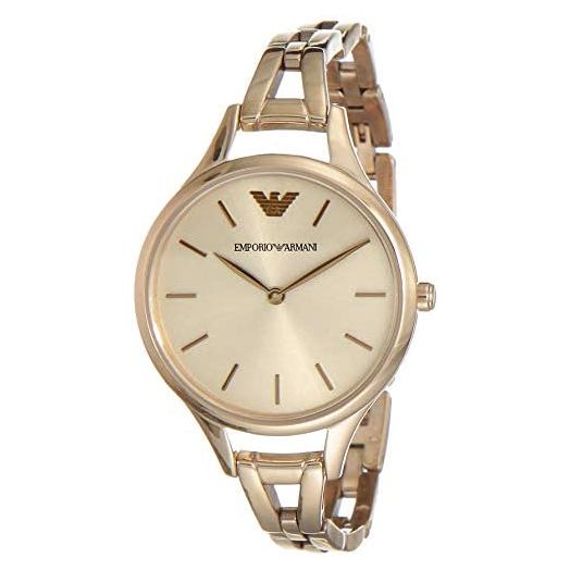 Emporio Armani Women's AR11055 Dress Watch Analog Display Quartz Pink Watch