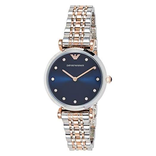 Emporio Armani Women's AR11092 Dress Analog Display Quartz Silver Watch
