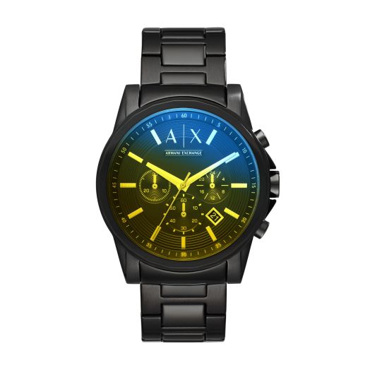 AX Armani Exchange Chronograph Watch for Men with Leather, Stainless Steel or Silicone Band
